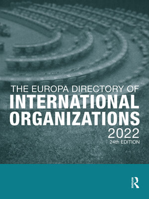 cover image of The Europa Directory of International Organizations 2022